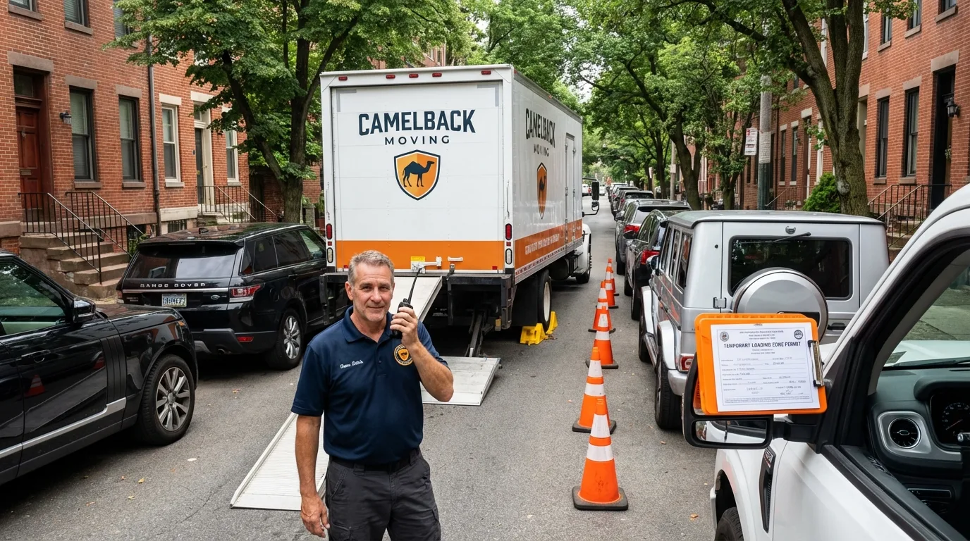 City street loading permit setup in Phoenixville, PA